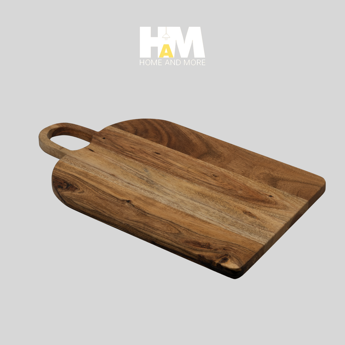 Eco-Friendly Premium Chopping Board with Hanging Handle Solid Wood (17 x 10 inches)