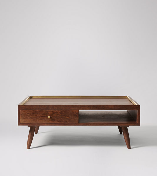 Fresko Coffee Table – Elegant Centerpiece in Solid Mango Wood