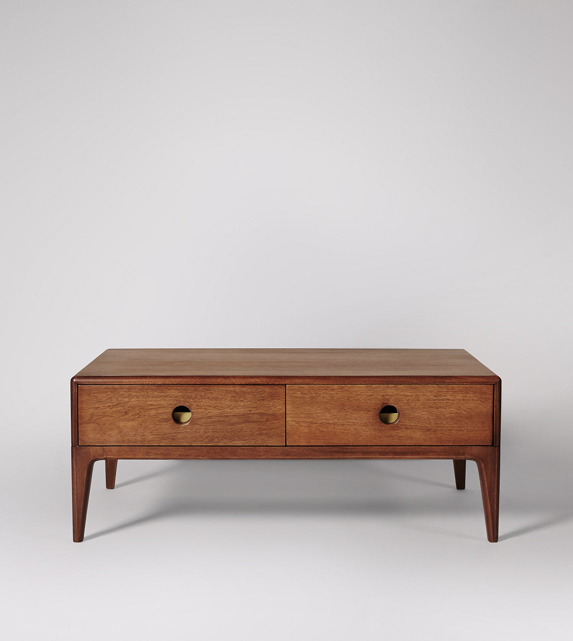 Nyhav Collection Two-Drawer Coffee Table – Sleek Design with Practical Storage Wooden Furniture