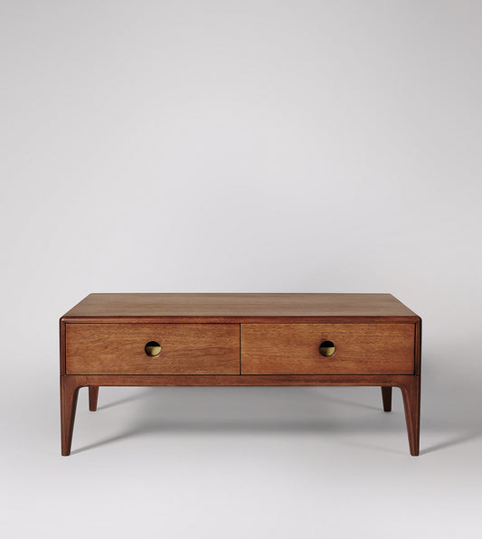 Nyhav Collection Two-Drawer Coffee Table – Sleek Design with Practical Storage Wooden Furniture