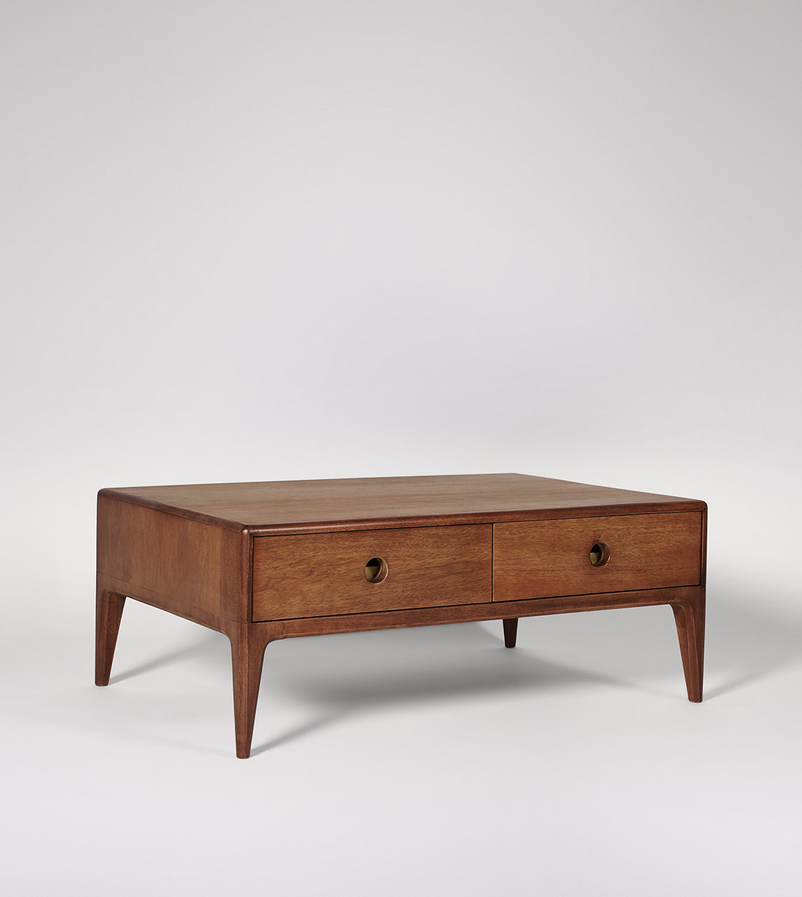 Nyhav Collection Two-Drawer Coffee Table – Sleek Design with Practical Storage Wooden Furniture