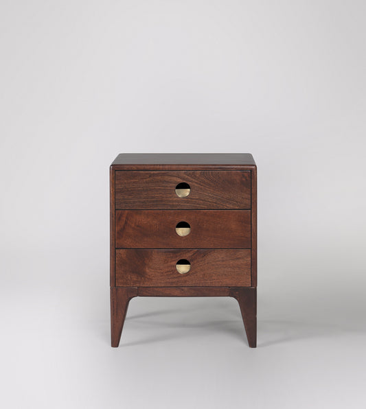 Nyhav Collection Bedside Table – Sleek Design with Practical Storage Wooden Furniture ( Size : 40 x 40 x 50 CM)