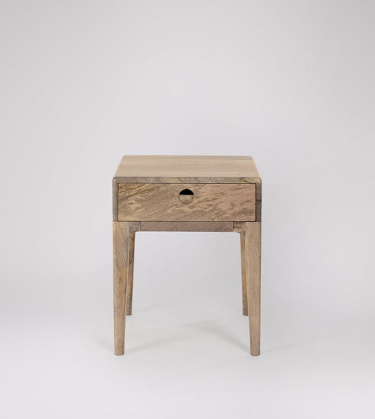 Nyhav Collection Bedside Table – Minimalist Design with Functional Storage Wooden Furniture ( Size : 40 x 40 x 50 CM )