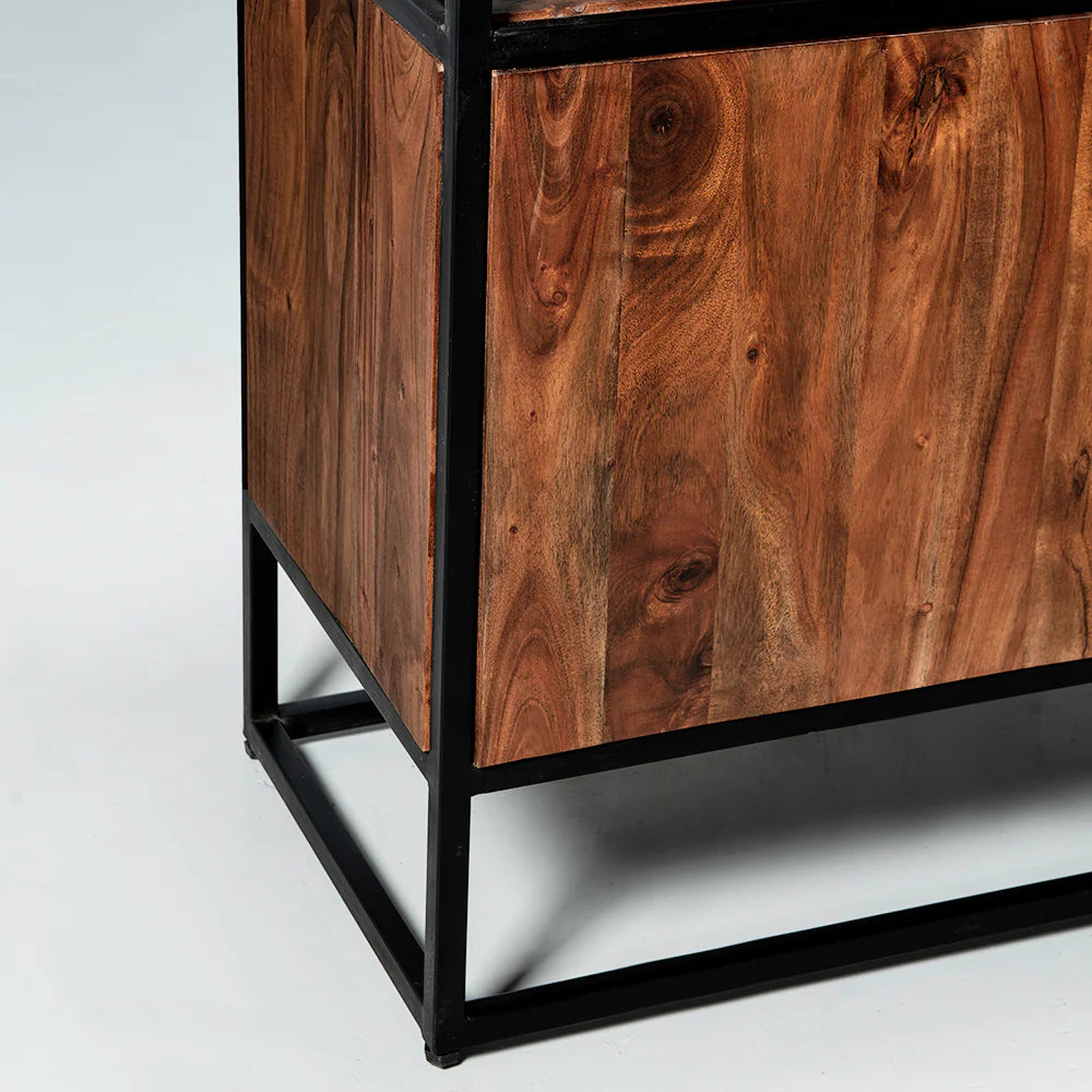 Liam Collection Sideboard – Modern Storage with Wood and Metal Accents