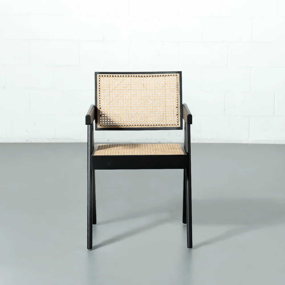 Dund Collection Chair – Timeless Craftsmanship with Solid Wood and Natural Cane